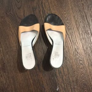 Cynthia rowley kitten heel slides
